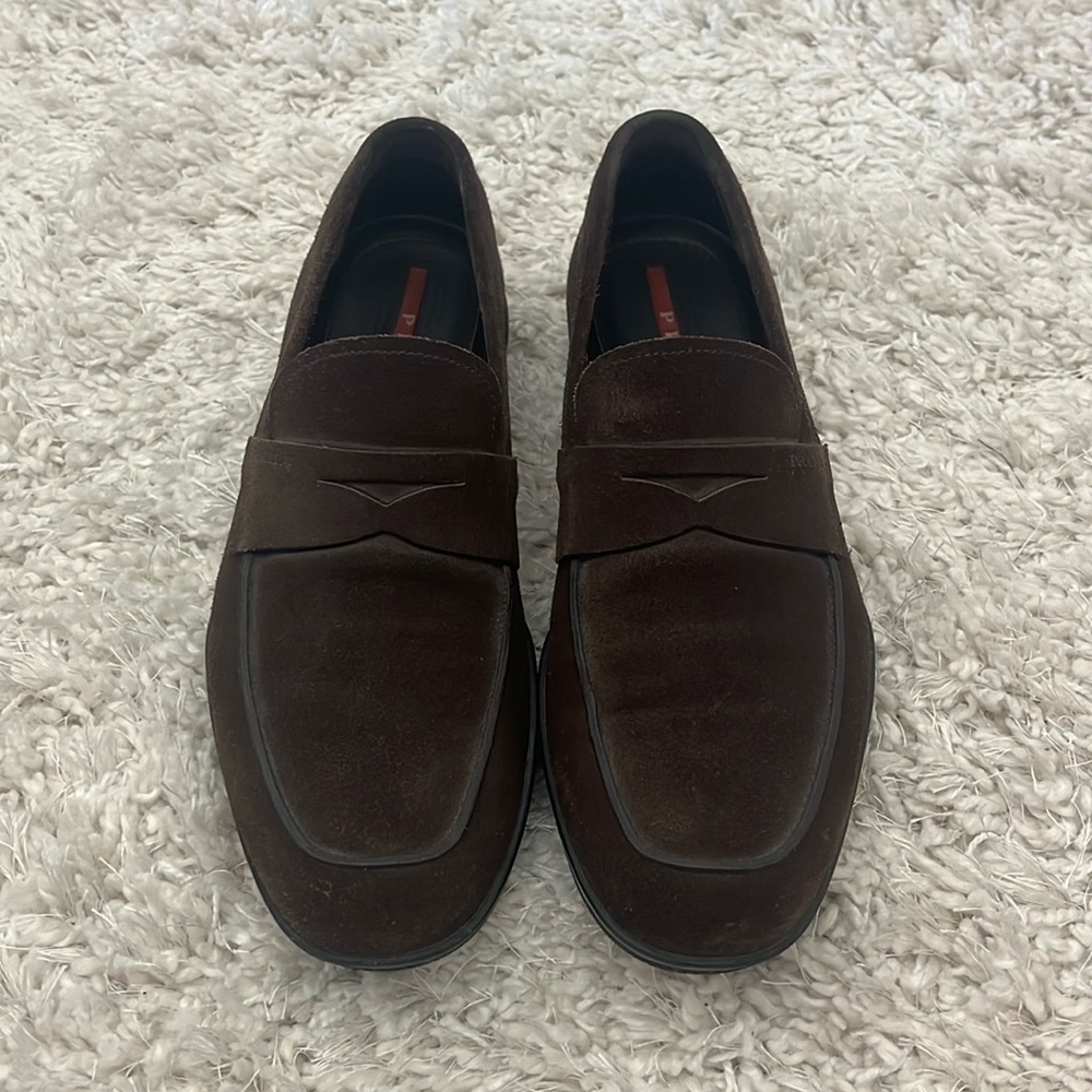Dark Brown Men’s Prada Loafers
